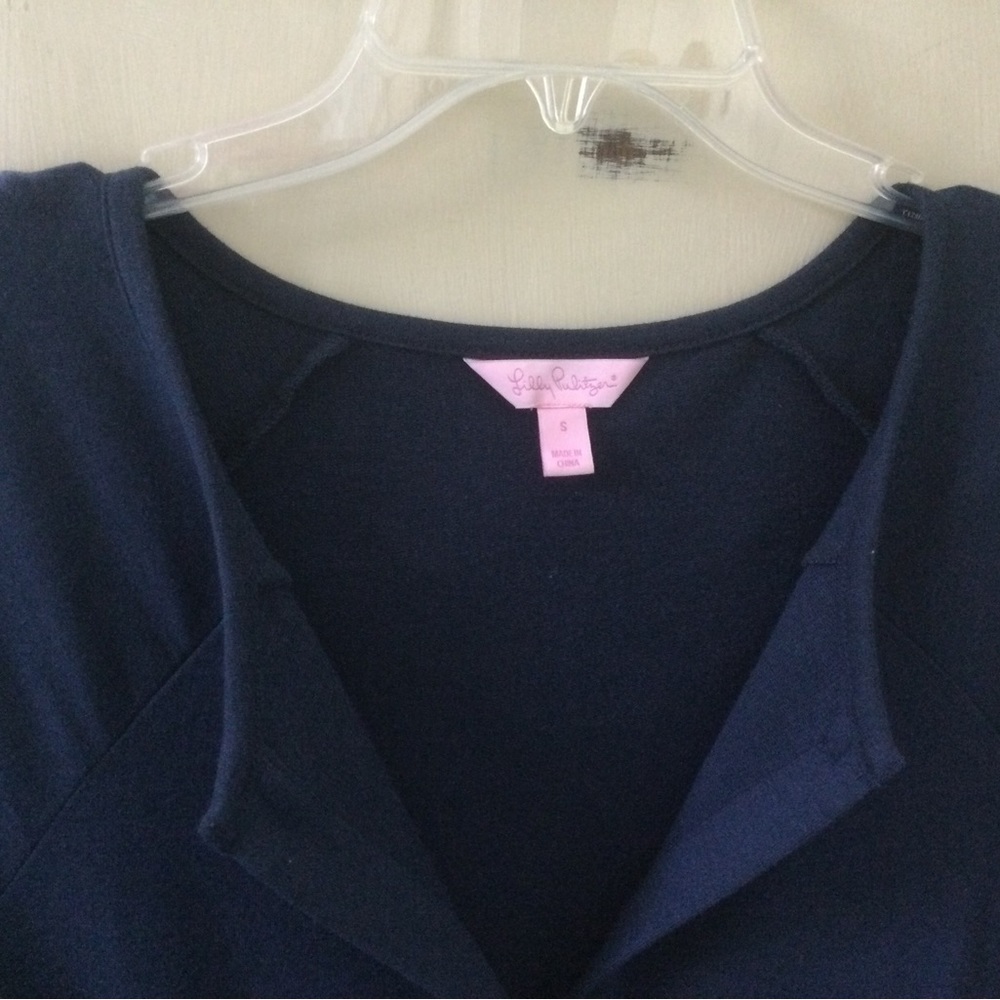 Lilly Pulitzer Navy Tunic Top Size Small